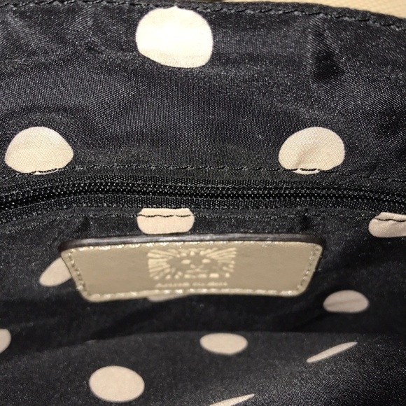 Anne Klein Crossgrain Creme Satchel Bag - Picture 5 of 7
